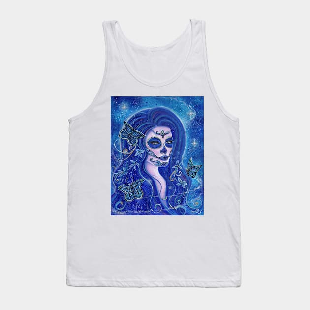 Wrapped in a dream day of the dead art by Renee Lavoie Tank Top by ReneeLLavoie